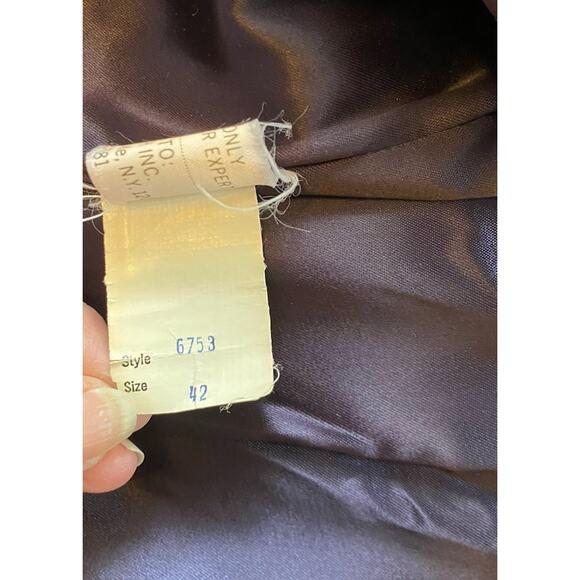 VTG 70s USA Unique Rare Women’s 10-12, 42 Cabretta Angel Skin Leather Coat Hood - Picture 12 of 16